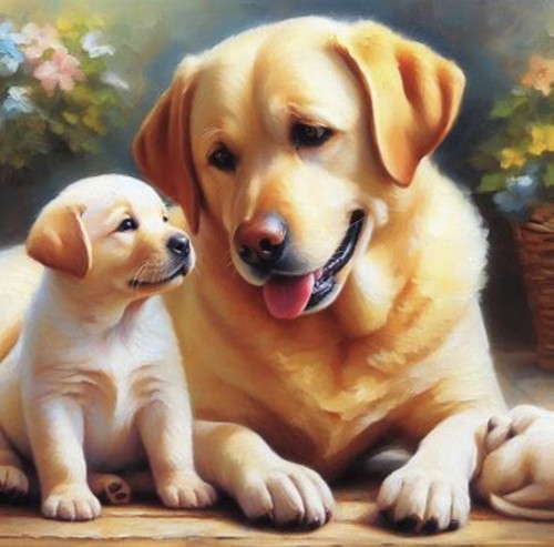 Golden labrador cross - golden,