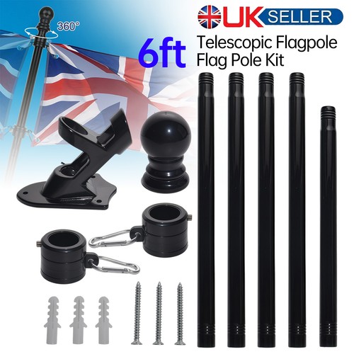 6ft wall mounted - flag, kit