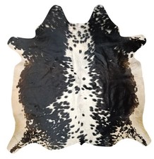 Genuine Cowhide Rug Black