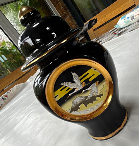 Chokin art black gold ceramic - chokin,