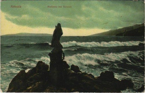 Cpa abbazia madonna at - ak,