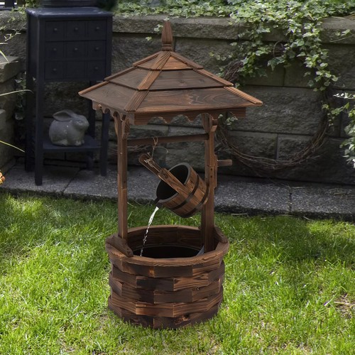 Wood garden wishing - wood,