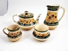 Moorcroft for Macintyre, Florian Ware Poppy Tea Set, 1902
