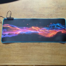 Large RGB Colorful LED Lighting Gaming Mouse Pad Mat 800*300mm for PC Laptop UK