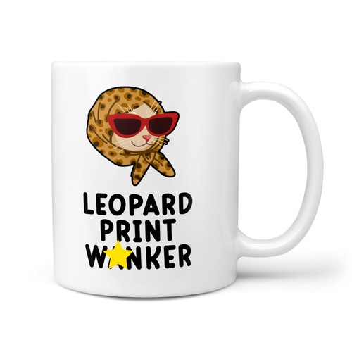Funny rude leopard print - leopard,