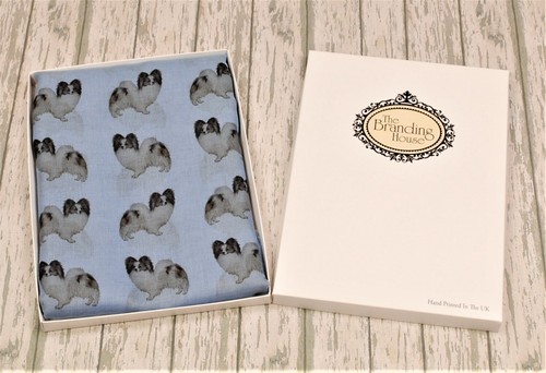 Papillon dog print scarf - , for