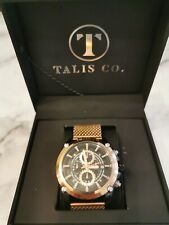 MENS TALIS.CO ROSE GOLD IN STAINLESS STEEL. WATER RESISTANT AT 3ATM