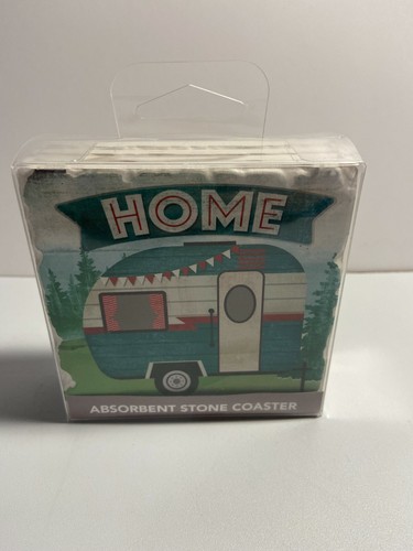 Teardrop camper stone coasters - stone,