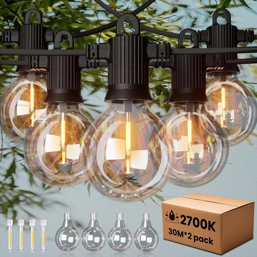 60m 200ft festoon lights - 60m/200ft,