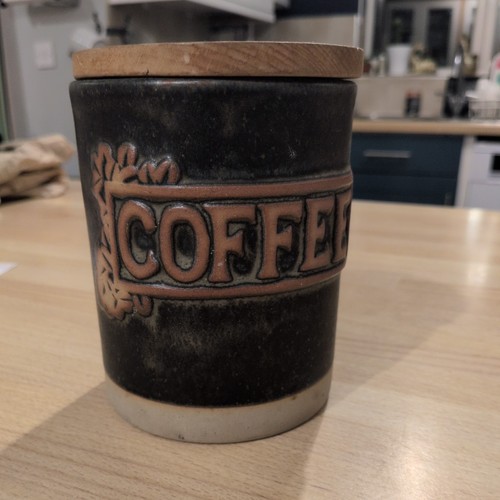Tremar pottery coffee storage - coffee,