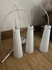 Home base  3 Light Steel Kitchen Dining Room Hanging Pendant Lights