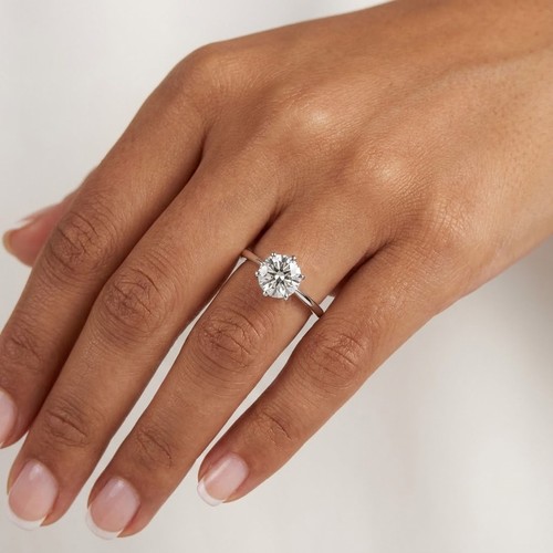 Solitaire engagement ring - ring, 14k