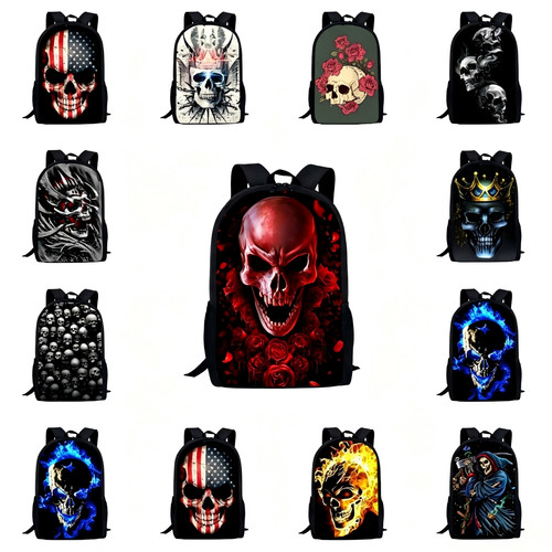 Gothic skull backpack - gothic,