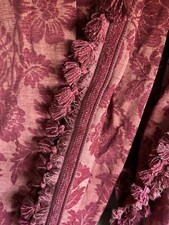 A Pair of Dark Red Chenille