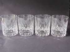 FOUR GOOD QUALITY CUT CRYSTAL