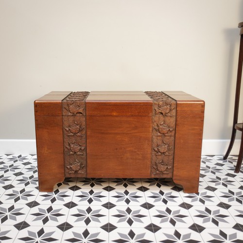 Camphor wood chest oriental