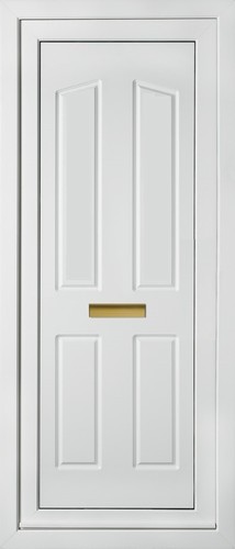 White full height - upvc, door