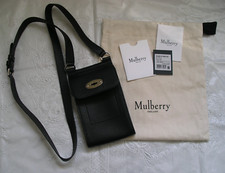 Mulberry Mini Anthony Heavy Grain Black Crossbody/Shoulder Bag