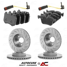 FOR MERC C-CLASS C220 D AMG LINE MK4 S205 FRONT & REAR BRAKE DISCS PADS SENSORS