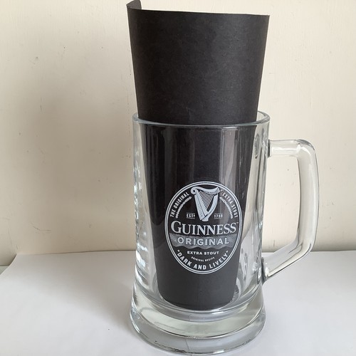 Guinness pint tankard glass - guinness,