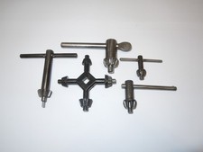 Job Lot of 5 x used Chuck keys - Jacobs 3, Vitrex 30, etc,.