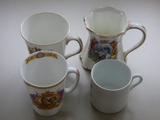 4 Royal Commemorative Mugs