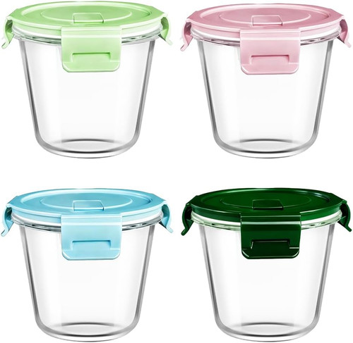 710ml round glass soup storage - glass,