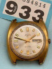 Vintage Avia  Automatic Gents Swiss Watch, AS 2066  25 Jewels,  ticks stops