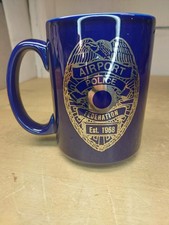 Vintage Dark Blue Airport