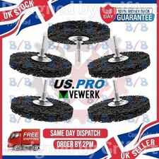 5 X 100MM POLY CLEAN STRIP CLEANING DISCS WHEEL PAINT RUST REMOVER FOR GRINDER