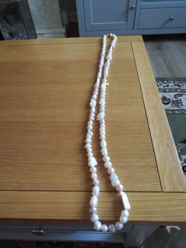 Baroque pearl necklace - baroque,