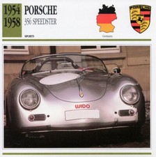 1954-1958 PORSCHE 356 SPEEDSTER Sports Classic Car Photo/Info Maxi Card