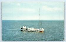 POSTCARD RADIO CAROLINE PIRATE RADIO SHIP M V MI AMIGO - OFF WALTON-ON-NASE
