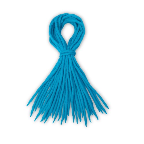 Turquoise wool dreadlocks 16 - dreadlocks,