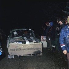 Markku Saaristo Julian Chitty Skoda 120 Motor Racing 1972 Rally Car Old Photo