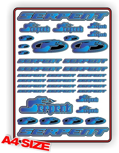 Serpent sticker sheet car - serpent,
