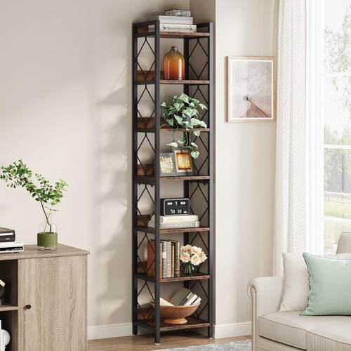 Tier tall corner bookshelf - corner,