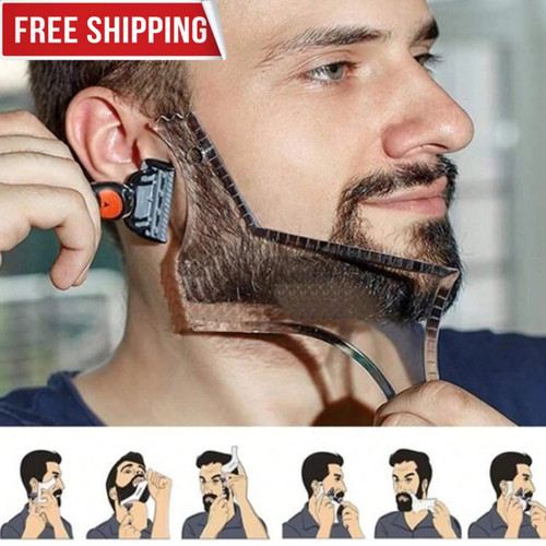 Clear beard shaper - shaper, template
