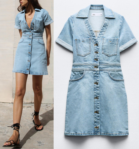 Zara light blue denim - xs, mini