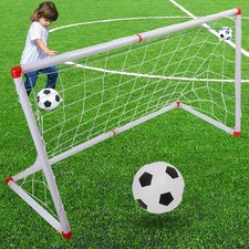 Indoor Outdoor Mini Children Football Soccer Goal Post Net Set With Ball Pump