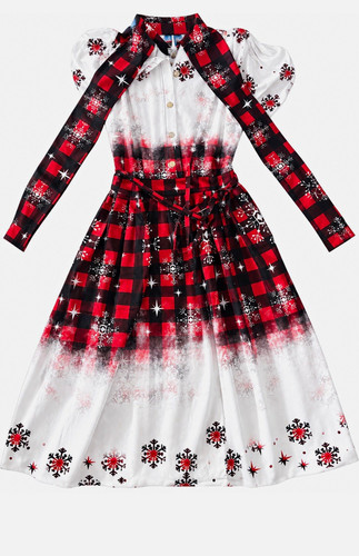 Red black white - white, check
