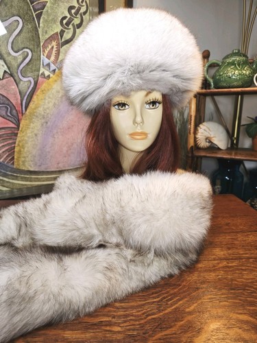 Vtg artic fox boa scarf - vtg,
