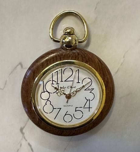 Chat wooden pocket watch - wooden,