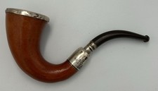 Antique Sterling Silver Mounted Pipe.  Birmingham 1916. No Reserve