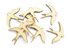 Wooden MDF Bird Shape Swallow