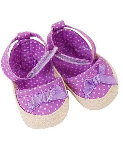 Lilac spotty dolls - lilac,