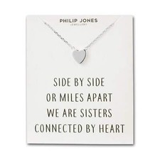Silver Plated Sister Heart