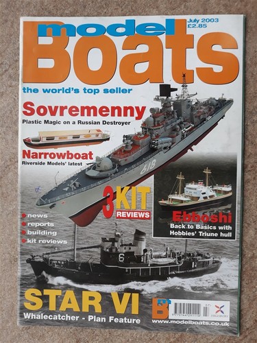 Model boats magazine july - boats, 2003