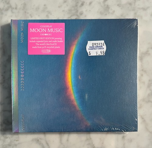 Signed coldplay moon music - signed,