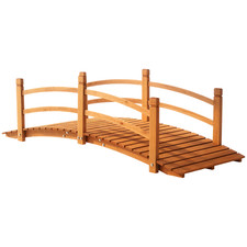 Outsunny wooden garden bridge - wooden,
